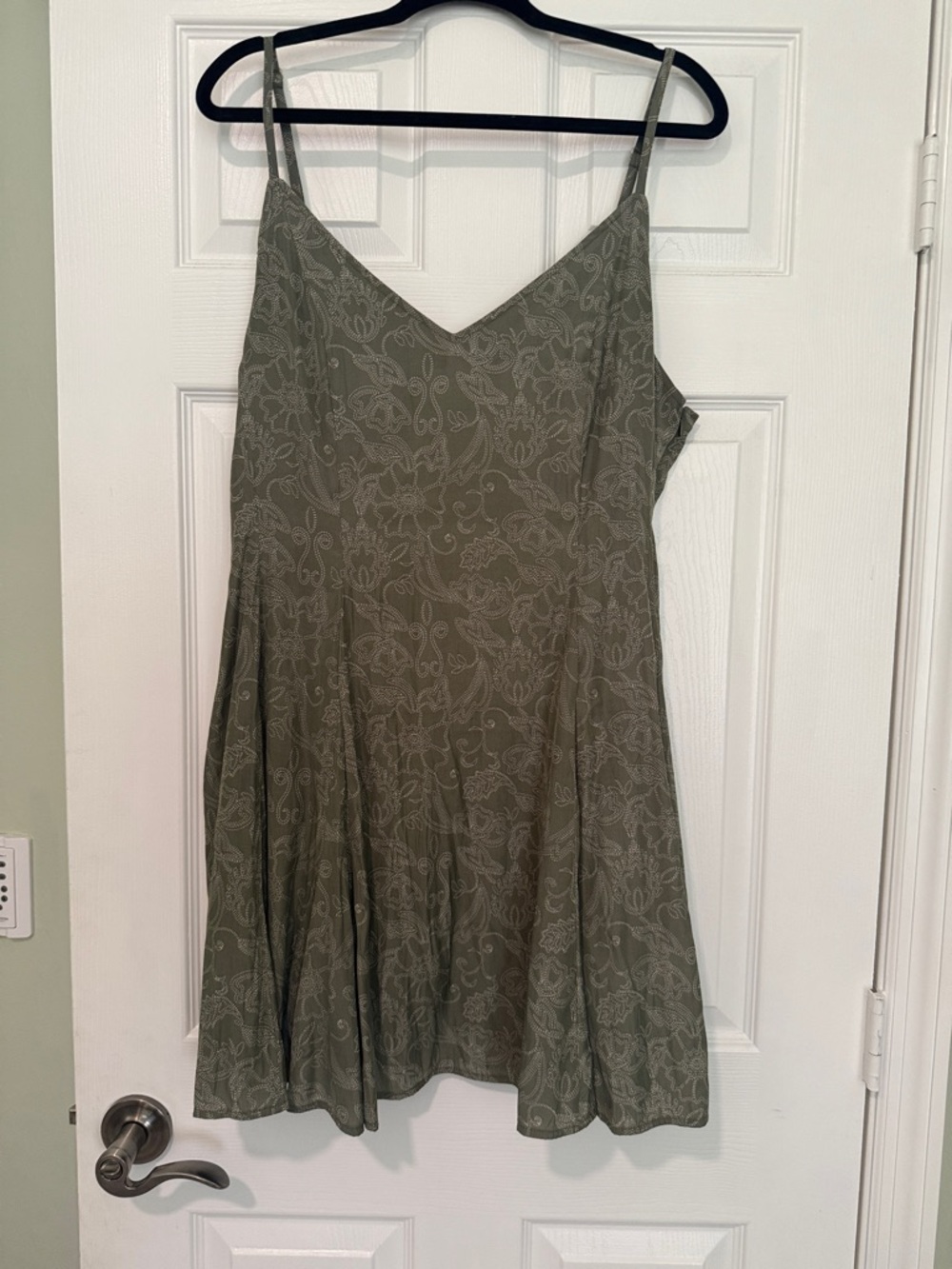 Universal Thread Olive Green Floral Mini Dress